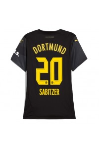 Borussia Dortmund Marcel Sabitzer #20 Voetbaltruitje Uit tenue Dames 2024-25 Korte Mouw